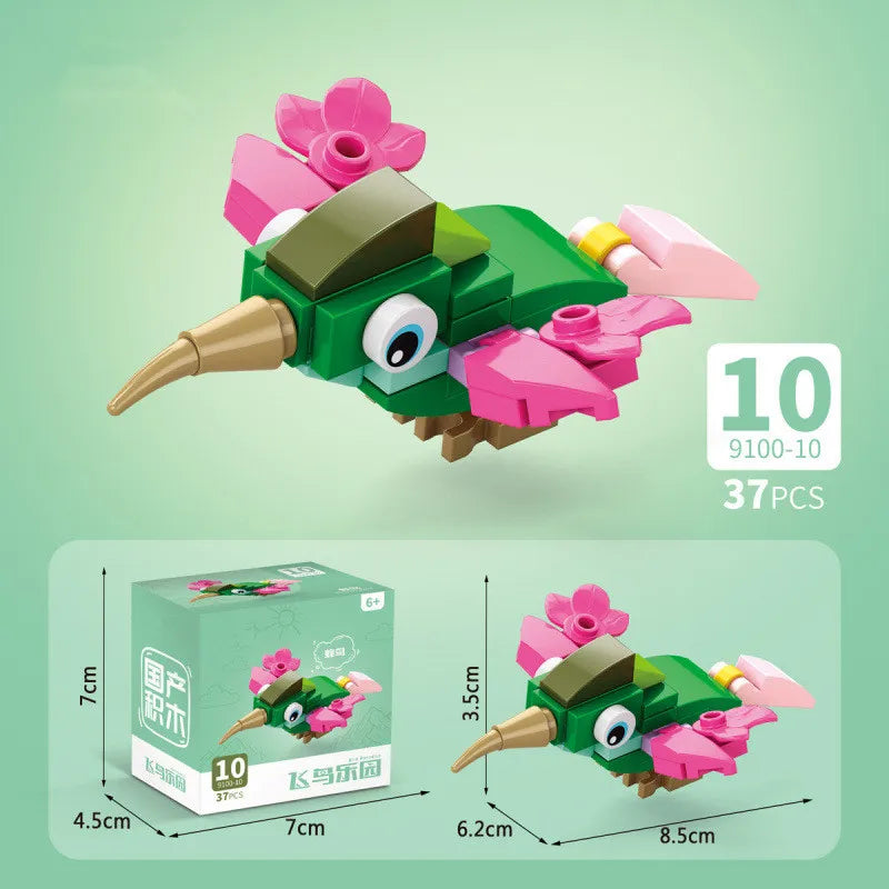 Insect World Animals Scorpion Mantis Ants Spider Birds Marine Animal Building Blocks Toys Desktop Ornaments Bricks Kids Gift Beauty World Shop