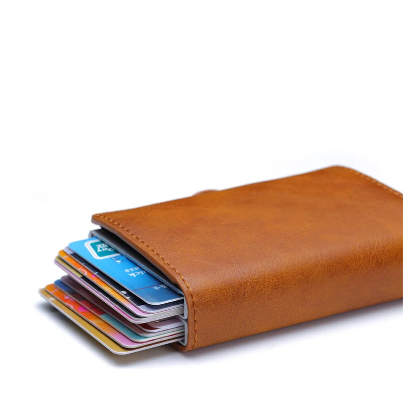 Anti Rfid Carbon Fiber Credit Card Holder Mens 14 Bank Cardholder Case Wallet Metal Minimalist Wallet Money Bag Male Purses Beauty World Shop