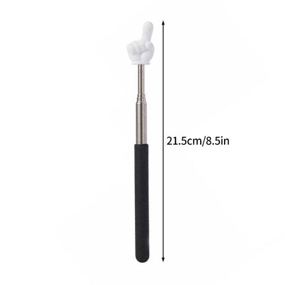 1pPointer Finger Stainless Steel Reading Sticks Telescopic Reading Finger Teaching Aids Gift for Teachers Pointer Finger Stick Beauty World Shop