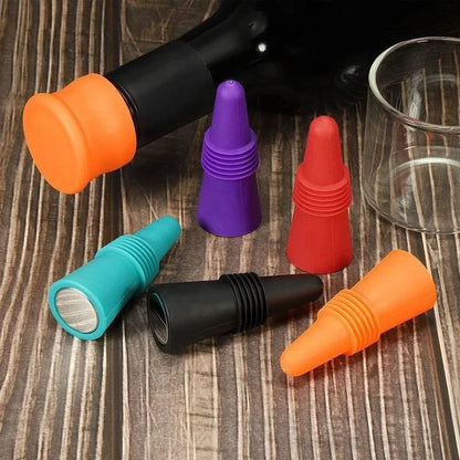 1PC Silicone Wine and Beverage Bottle Cap Set Leak Proof Champagne Bottles Sealer Stoppers Wine Cork Saver Stopper Reusable Beauty World Shop