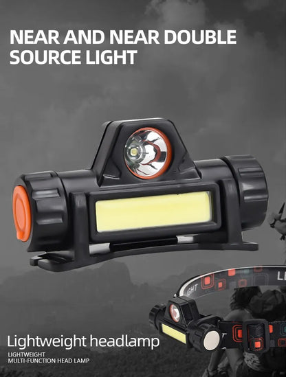 Rechargeable COB LED USB Headlamp Strong Magnetic Powerful Headlight Super Bright Waterproof Head Torch For Outdoor Fishing Beauty World Shop
