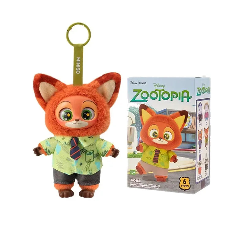 Disney Zootopia Blind Box Nick Judy Vinyl Doll Trendy Surprise Toy Cute Backpack Pendant Children's Birthday Gift Beauty World Shop