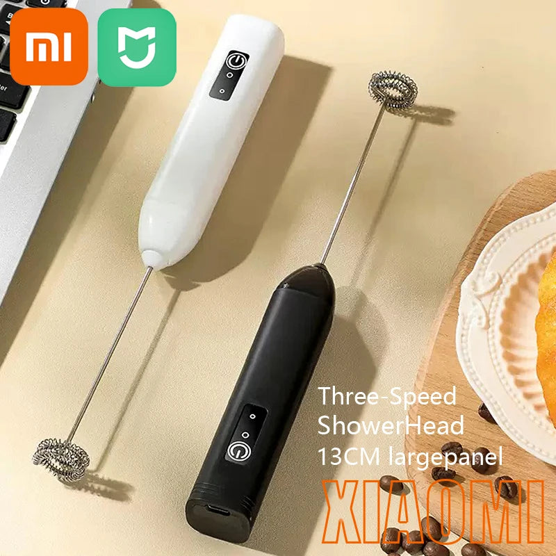 Xiaomi Electric Plastic Handle Egg Beater Egg Stirrer Milk Frother Foamer Mixer Beauty World Shop