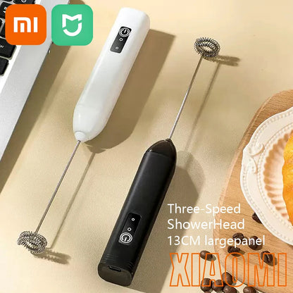 Xiaomi Electric Plastic Handle Egg Beater Egg Stirrer Milk Frother Foamer Mixer Beauty World Shop