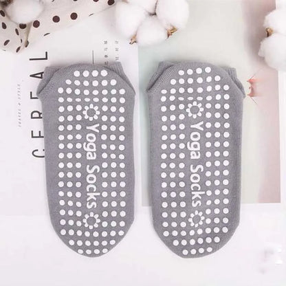 1Pair Non Slip Yoga Pilates Socks Gym Fitness Dance Barre Woman Socks Full Toe Ankle Fall Prevention Sports Grip Socks Beauty World Shop