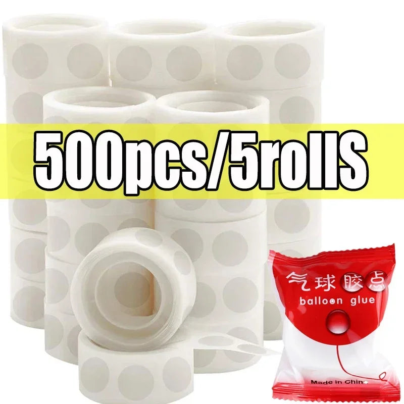 Double Sided Clear Sticky Point Tape Balloon Glue Dot Adhesive Birthday Wedding Party Balloons Glue Sticker Photoes Stand Arch Beauty World Shop