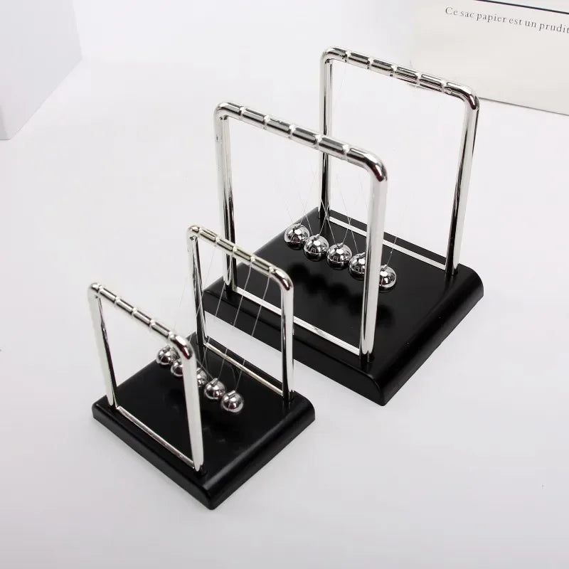 Newton Cradle Balance Steel Balls Perpetual Motion Collision Ball School Teaching Physics Science Pendulum Toy Home Decoration Beauty World Shop