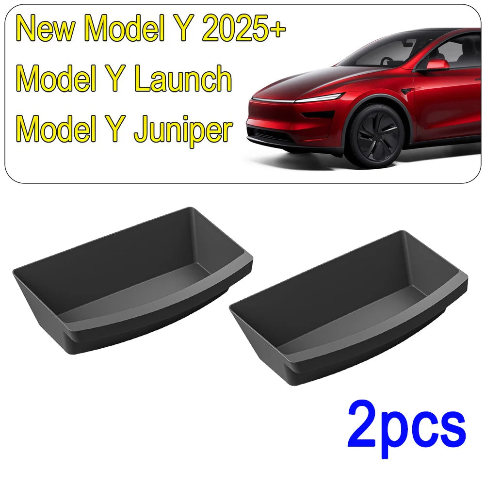 For Tesla New Model Y 2025 Juniper Launch Under Seat Storage Box Case Car Seat Organizer Vehicle Underseat Drawer Tray Accessory Beauty World Shop