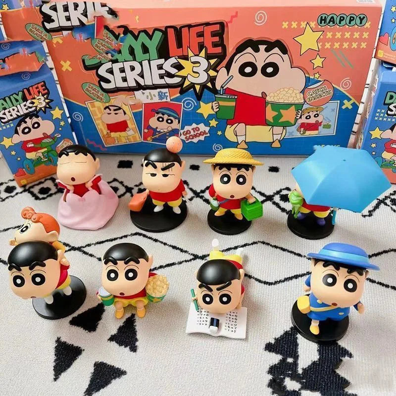 Anime Crayon Shin chan Blind Box Daily Life Series 3rd Generation Blind Box Doll Toy Series Model Handmade Ornament Toy Gift Beauty World Shop