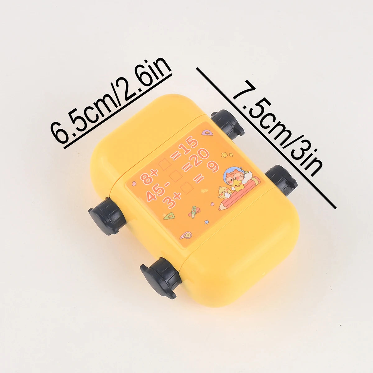 1 Two-in-one Double Roller Random Multiplication Stamp, Student Practice Math Calculation Question Builder Roller Stamp Beauty World Shop