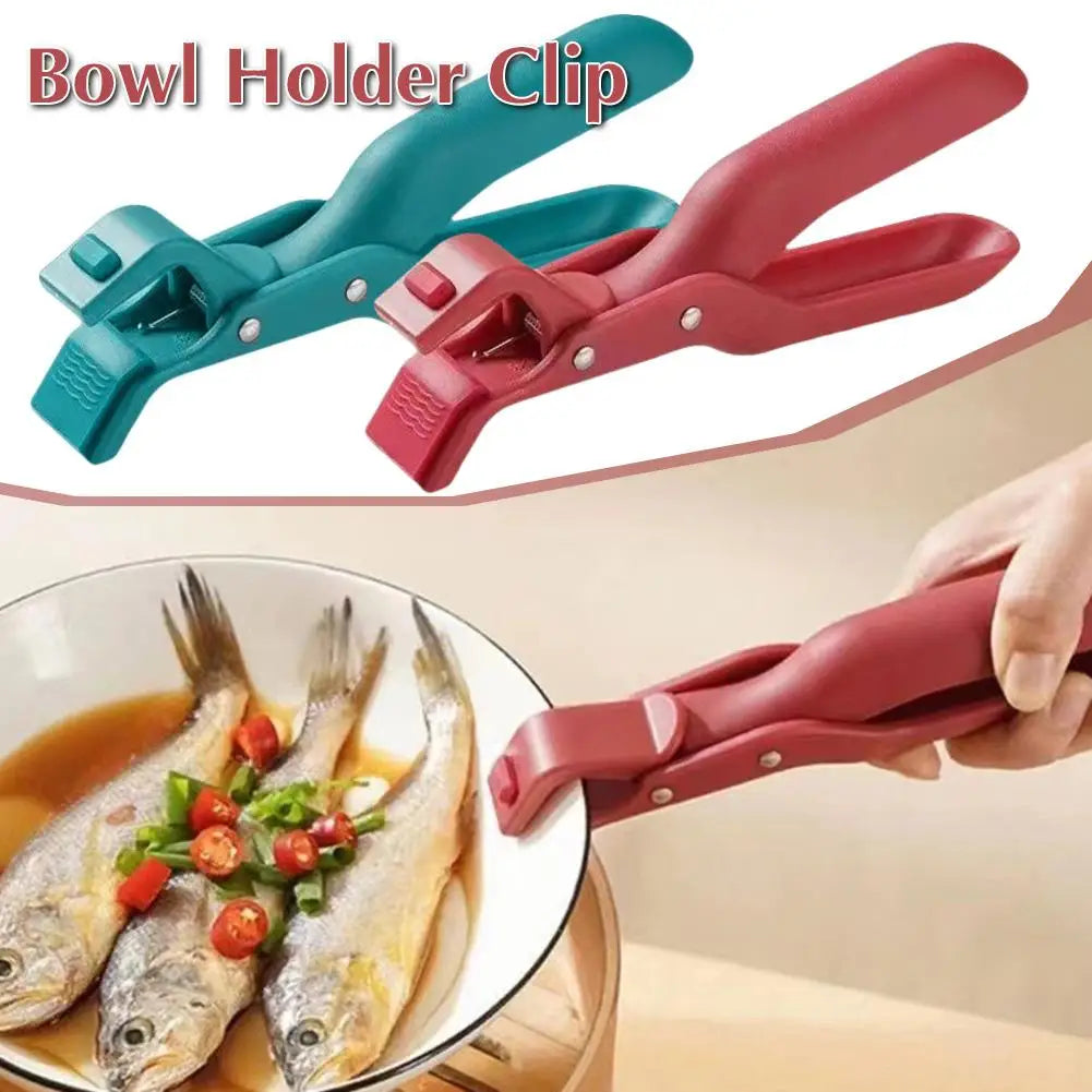 Anti-Scalding Dish Plate Gripper Clips Tongs Clamp Holder for Moving Hot Plate or Bowls Out from Pot Microwave Oven 1/2pcs Beauty World Shop