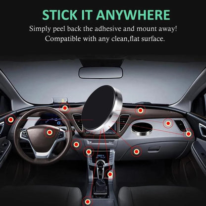 Car Magnetic Phone Holder 360°  Stand Magnet Car Mount Cell Mobile Phone Wall Nightstand GPS For iPhone Android Universal Beauty World Shop