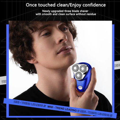 Men's Electric Shaver, USB Rechargeable, with Digital Display Function, Compact and Portable, Suitable for Business Travel, Is a Holiday Gift for Men. Beauty World Shop
