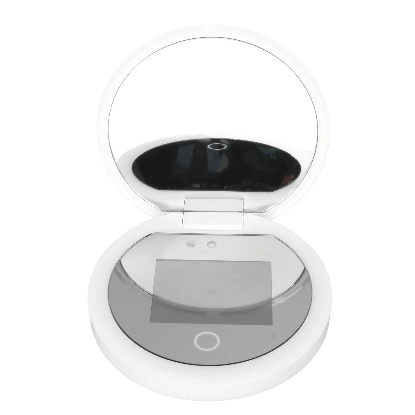 UV Mirror Sunscreen Testing Camera with Light 2X Magnification Travel Makeup 3.5in Pocket Size L Beauty World Shop