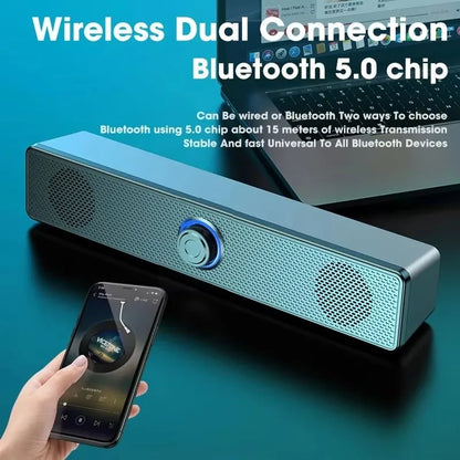 Wired Wireless Bluetooth Speaker Sound Box Bar Soundbar Computer PC TV Laptop Desktop Music Portable Caixa De Som Audio System Beauty World Shop