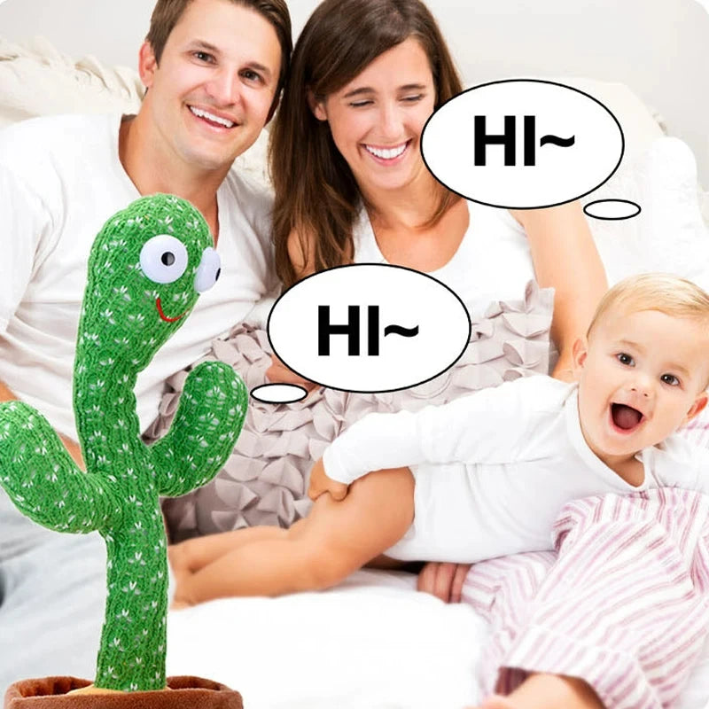 1pc Dancing Cactus Toy,Repeat Talking ,Song Speaker Wriggle Dancing Sing Talk, Plushie Stuffed ,Interaction and Decoration Beauty Fashion