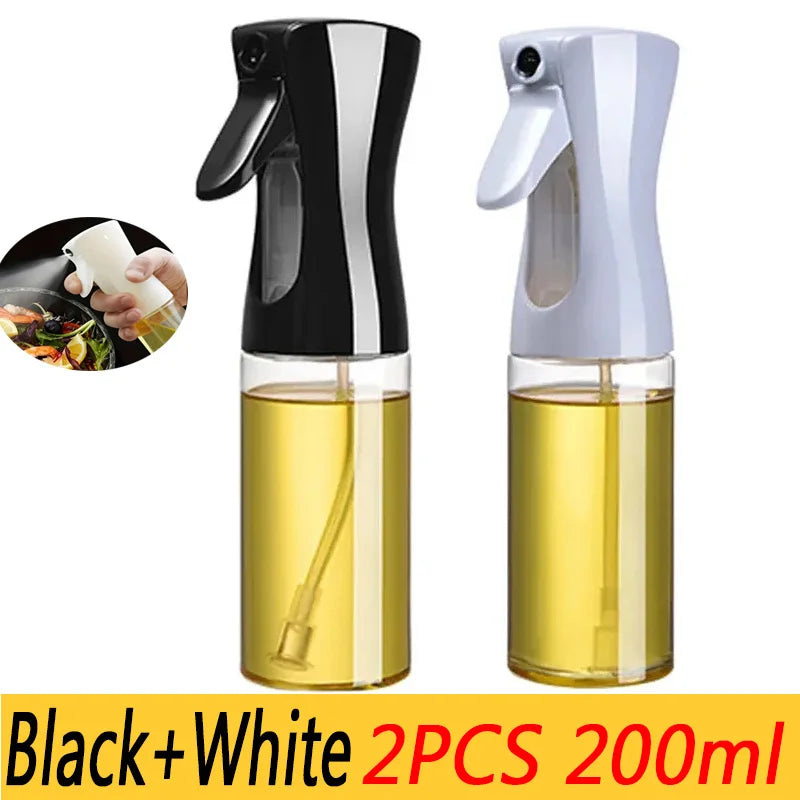 200/300/500ml Oil Spray Bottle BBQ Cooking Olive Oil Sprayer Plastic Baking Oil Spray Empty Bottle Vinegar Bottle Or  Oil brush Beauty World Shop