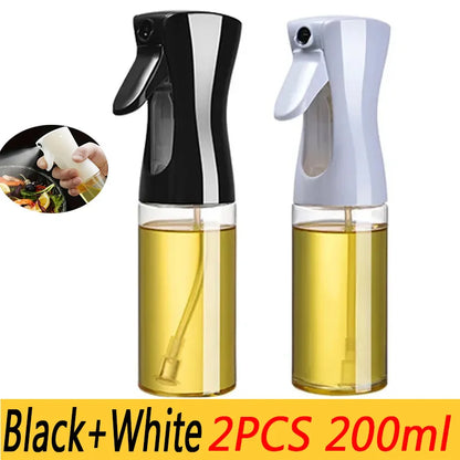 200/300/500ml Oil Spray Bottle BBQ Cooking Olive Oil Sprayer Plastic Baking Oil Spray Empty Bottle Vinegar Bottle Or  Oil brush Beauty World Shop