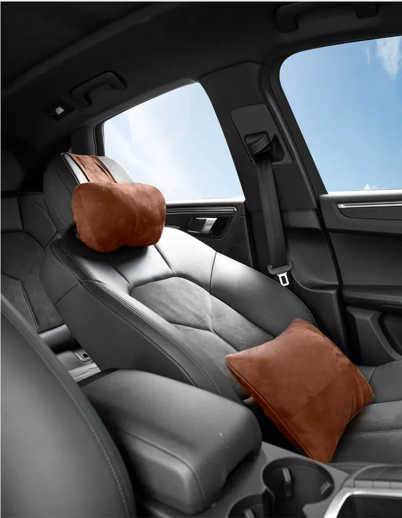 Car Headrest Neck Support Seat / Maybach Design S Class Soft Universal Adjustable Car Pillow Neck Rest Cushion High Quality Beauty World Shop
