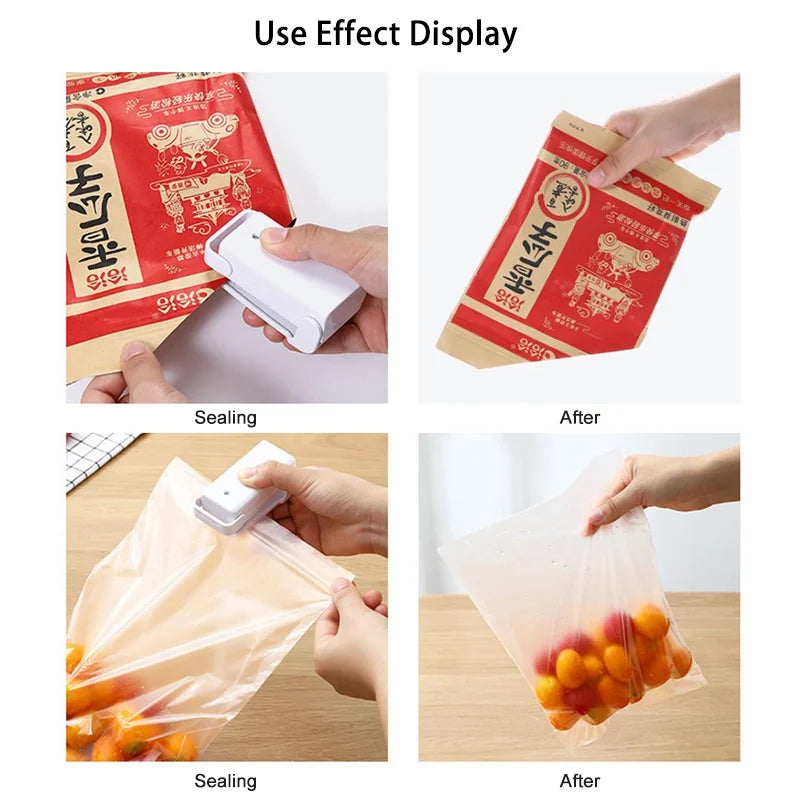 Mini Hea Bag Seal Machine Package Sealer Bags Thermal Plastic Food Bag Beauty World Shop