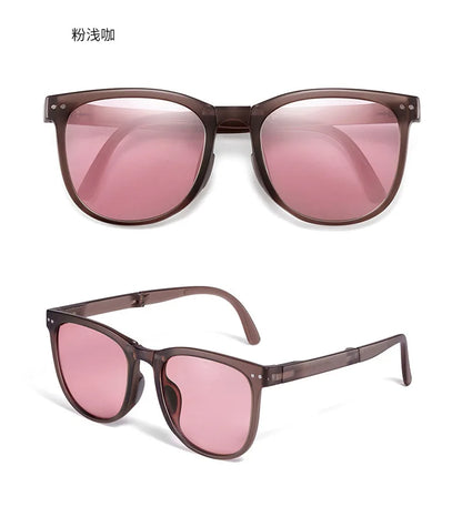 Folding sunglasses, portable, ultra light sun protection, UV protection, sunglasses for both men and women Beauty World Shop