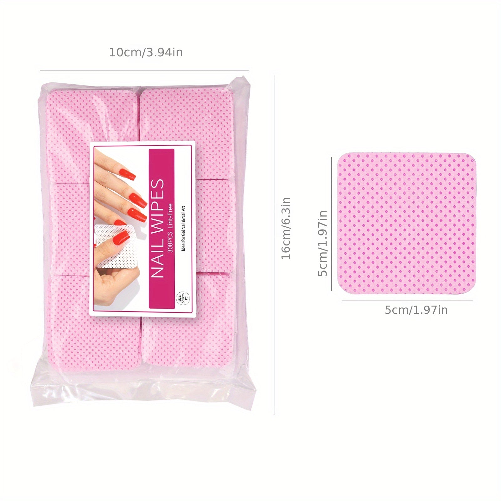 Nail Polish Remover Wipes Nail Cleaning Pads, Non Woven Nail Pads For Women Girl Beauty Salon Beauty World Shop