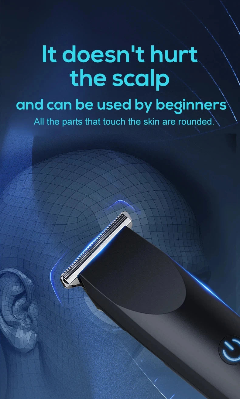Design of adjustable cutter head with USB charging for electric hair clipper hair and beard trimming Beauty World Shop