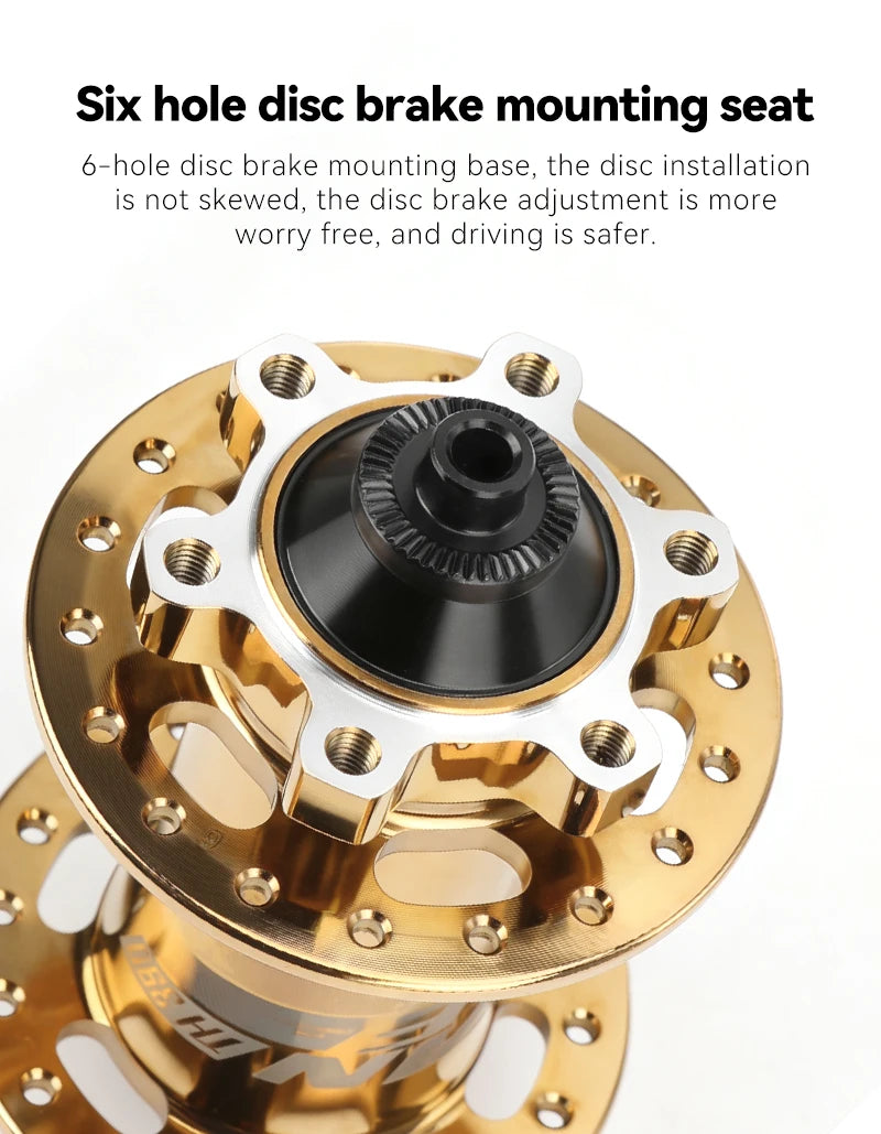 TANKE 120 Click Hub 6 Bearing Mountain Bike MTB Hub Front Rear 32 36 Holes QR Thru-axle Exchange Disc Brake Bicycle Hubs HG MS Beauty World Shop