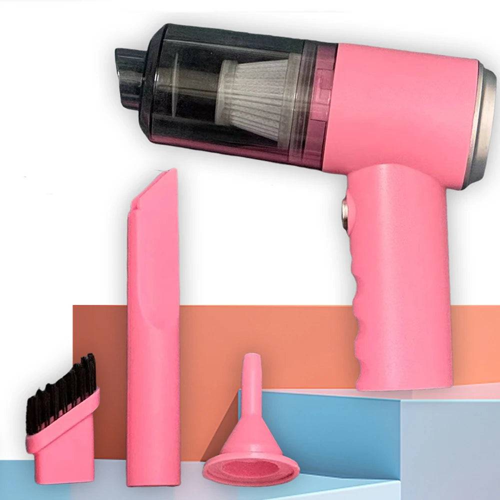 3 In 1 Integrated Suction And Blowing Vacuum Combination Vacuum Cleaner USB Charging Small Car Household Vacuum Cleaner Beauty World Shop