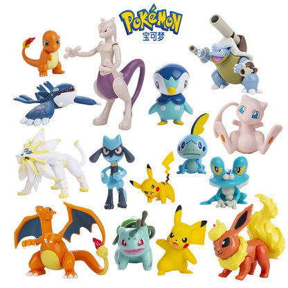 Pokemon Anime Figure Pikachu Eevee Charizard Mewtwo Cartoons Figure Collection Model Pocket Monster Action Toys Kids Birthday Gi Beauty World Shop
