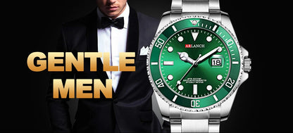Business Stainless Steel Watch 40mm Classic Red Blue Circle Diving Series Magnifying Glass Calendar Quartz Watches montre homme Beauty World Shop