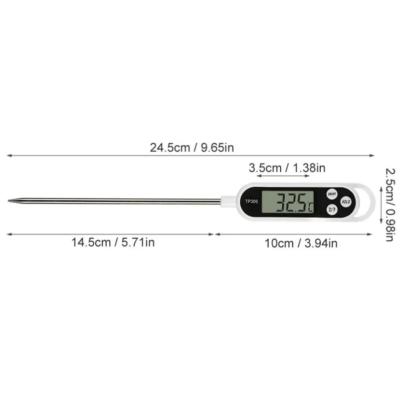 Food Thermometer TP300 Digital Kitchen Water Oil Thermometer for Meat Cooking Food Probe BBQ Electronic Oven Kitchen Tools Beauty World Shop