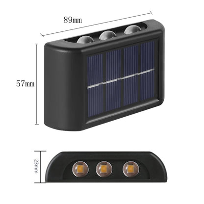 Solar LED Outdoor Light Solar Lighting Sensor Lamp Streetlights Exterior Garden Decoration Garland Waterproof Solar Wall Light Beauty World Shop