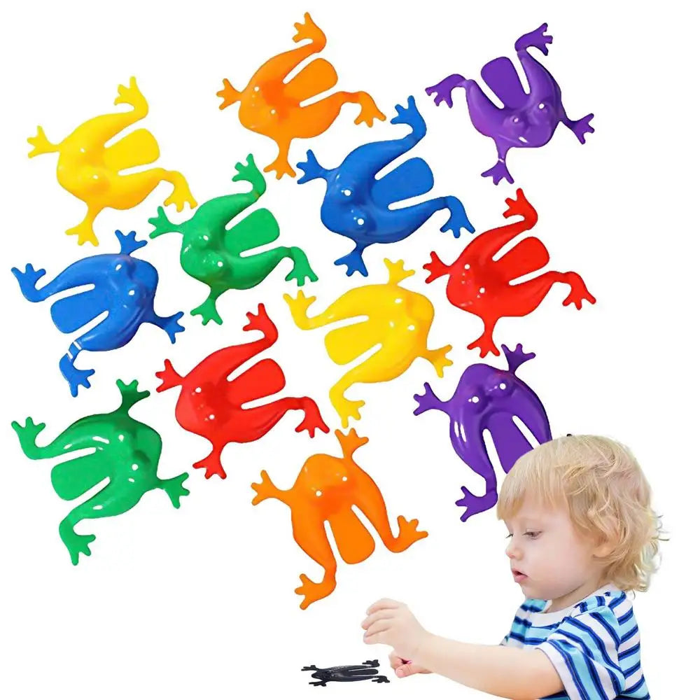 10-50PCS Jumping Frog Bounce Frogs Parent-Child Toys For Kids Novelty Assorted Stress Relief Toys Children Birthday Party Gift Beauty World Shop