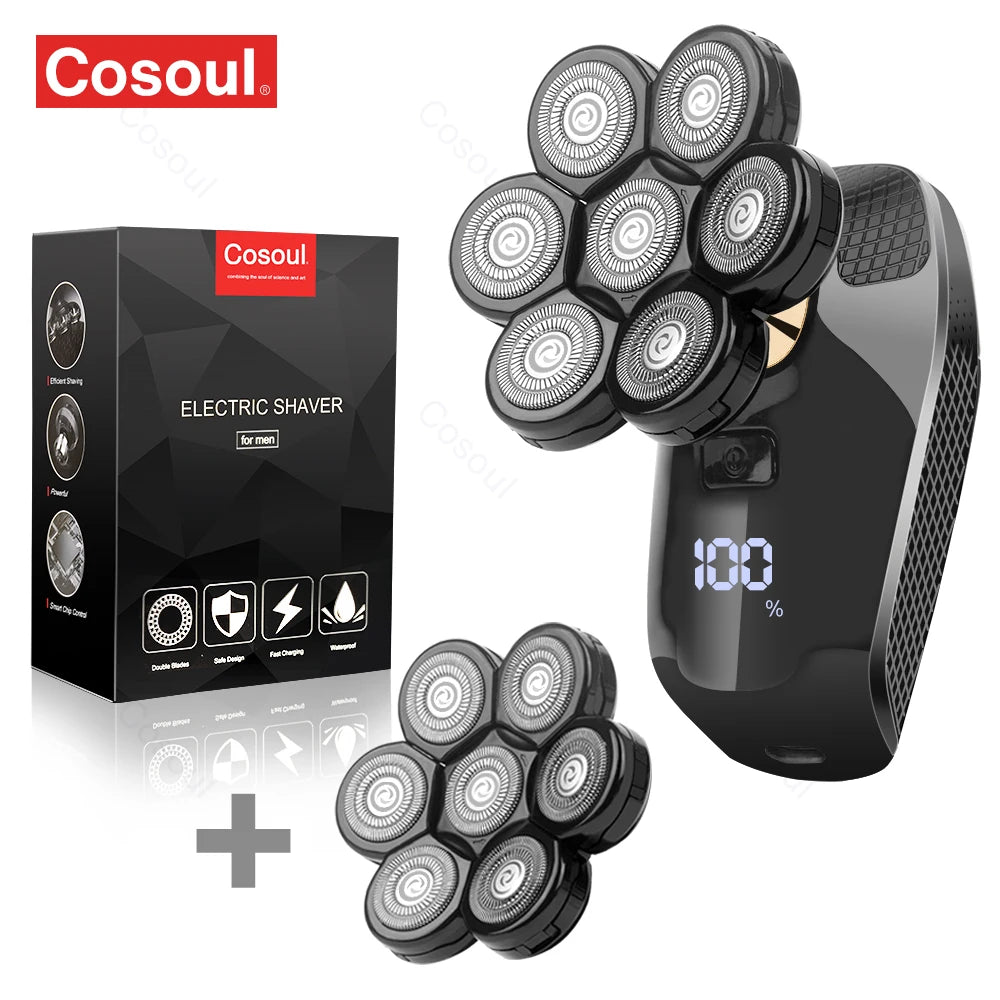 Cosoul Shaver for Men Electric Shaver Powerful Bald Head Shaver Beard Shaving Machine For Men Razor Husband Gift Boyfriend Beauty World Shop