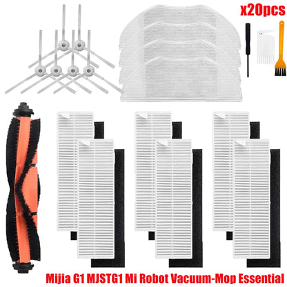 For Xiaomi Mijia G1 MJSTG1 Mi Robot Vacuum Mop Essential Vacuum Cleaner Side / Main Brush Cover Hepa Filter Mop Cloth Parts Beauty World Shop