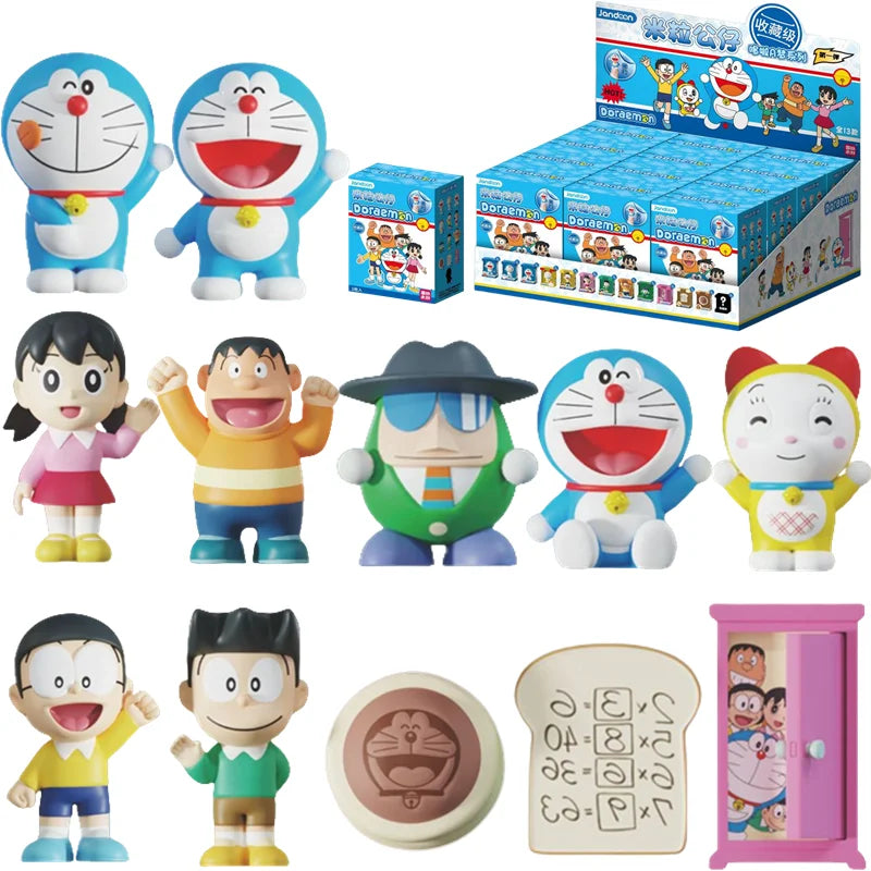 JANDOOM Disney Toy Story Stitch Mickey Mouse Winnie Zootopia Doraemon Action Figure Rice Grains Doll Model Blind Box Toys Gifts Beauty World Shop