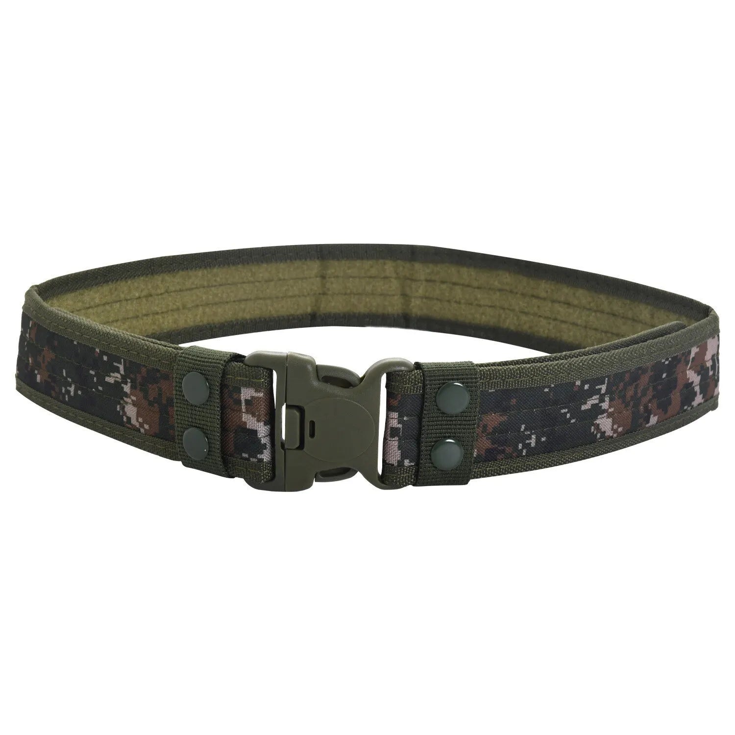 Men's Belt Outdoor Camouflage Tactical Belt Oxford Cloth Belt Mountaineering Belt Nylon Wide Waist Belt Work Belt Neutral Belts Beauty World Shop