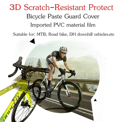 ENLEE The New Removeable Sticker Road Bicycle Paster Guard Cover 3D MTB Mountain Bike Scratch-Resistant Protect Frame Protector Beauty World Shop