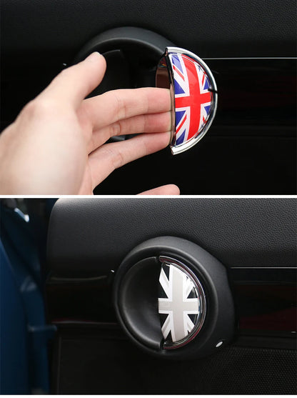 2PCS Car Door Wrist Handles Anti Scratches 3D Stereo Protective Sticker For BMW MINI ONE Cooper S CLUBMAN R55 R56 R60 R61 Decals Beauty World Shop