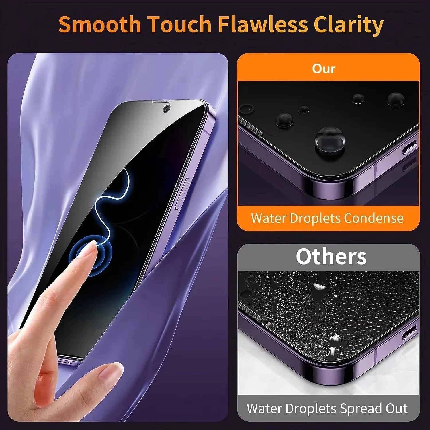 Privacy Screen Protector For iPhone 16 13 15 11 12 14 17 Pro Max Air 16e Anti-spy Glass For iPhone 13 12 Mini 7 8 16 Plus SE XR Beauty World Shop