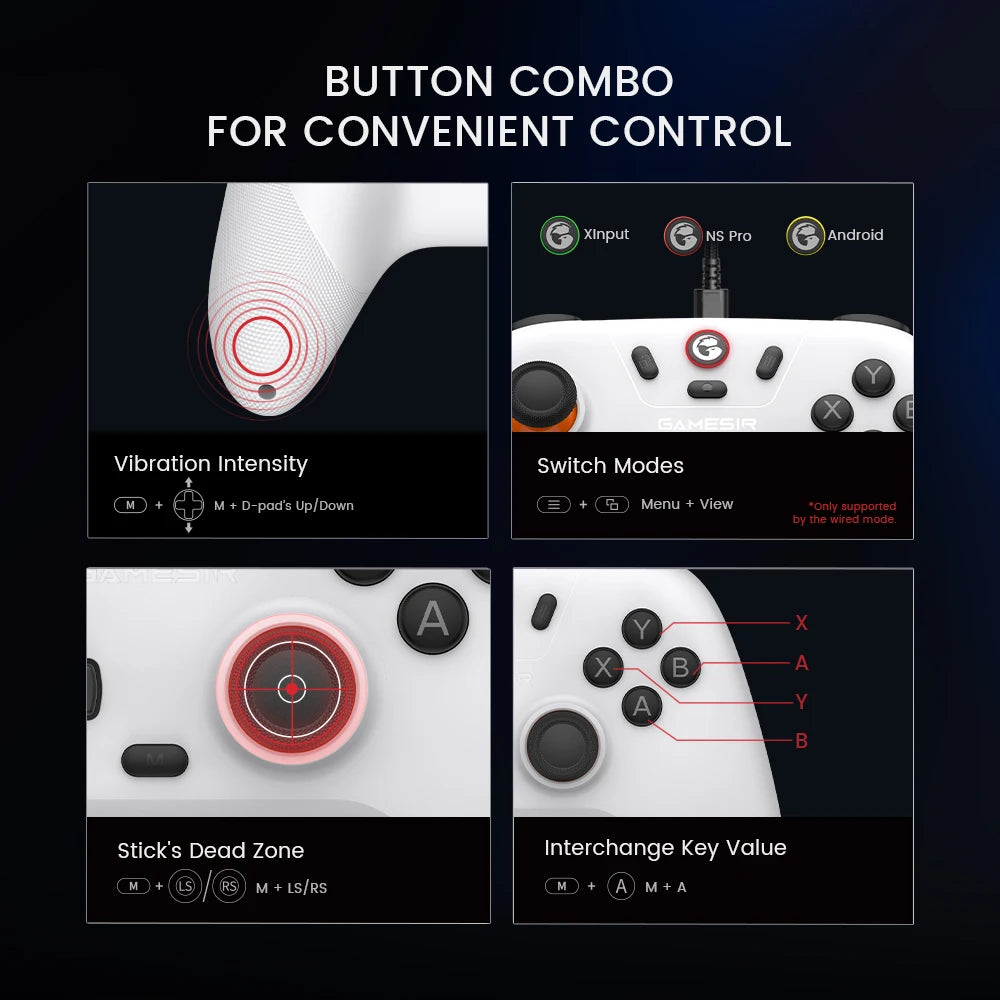 GameSir Nova Lite Wireless Gamepad Controller with Bluetooth, Dongle, Wired for Switch, Android, IOS, PC & Steam Games Beauty Fashion