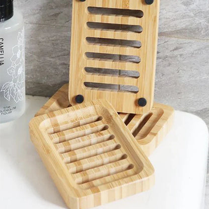 Bamboo Case Tray Wooden Prevent Mildew Drain Soap Box Natural Bamboo Dishes Bath Soap Holder Container Bathroom Washroom Tools Beauty World Shop