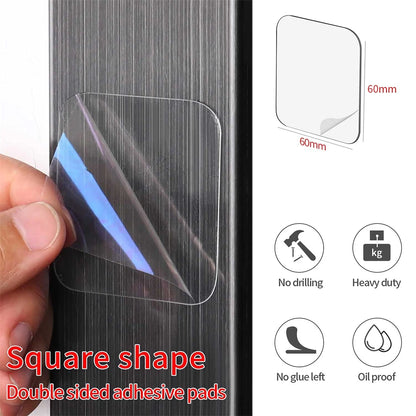 Square Double Sided Tape Super Strong Adhesive Heavy Duty Washable Sticker Pads Removable Waterproof No Trace Mounting Tape Beauty World Shop