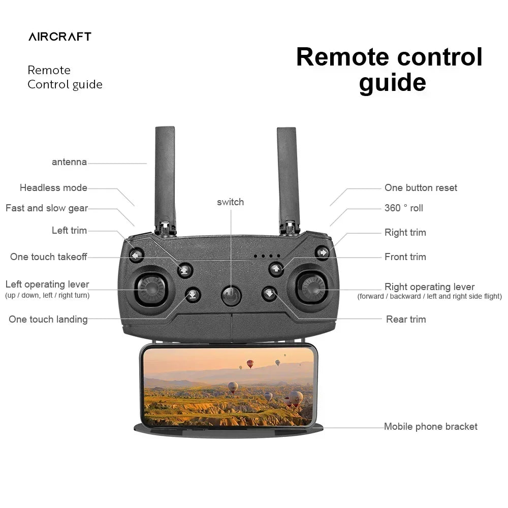 E99 K3 Pro HD 4K Drone with Dual Camera WiFi FPV Aerial Photography RC Quadcopter High Hold Mode Beauty Fashion