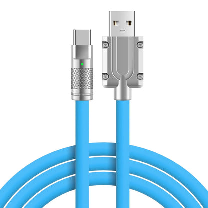 120W 6A TypeC Super Fast Charge Liquid Silicone Cable Quick Charge USB Cable For Xiaomi Huawei Samsung Pixel USB Bold Data Line Beauty World Shop