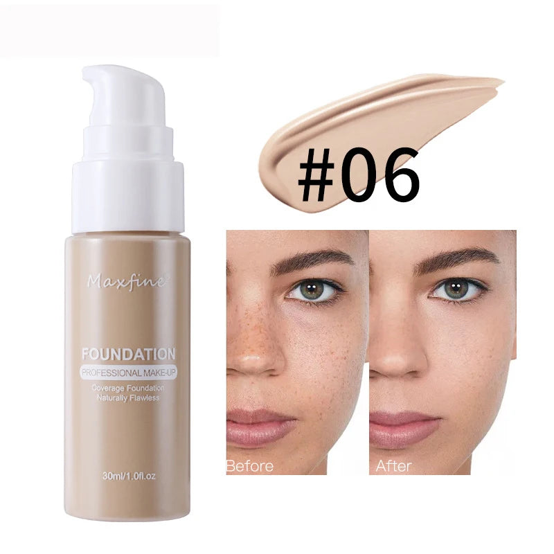 Liquid Foundation Effective Concealer Waterproof Sweat-resistant Makeup Professional Cosmetics Beauty World Shop