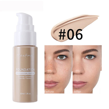 Liquid Foundation Effective Concealer Waterproof Sweat-resistant Makeup Professional Cosmetics Beauty World Shop