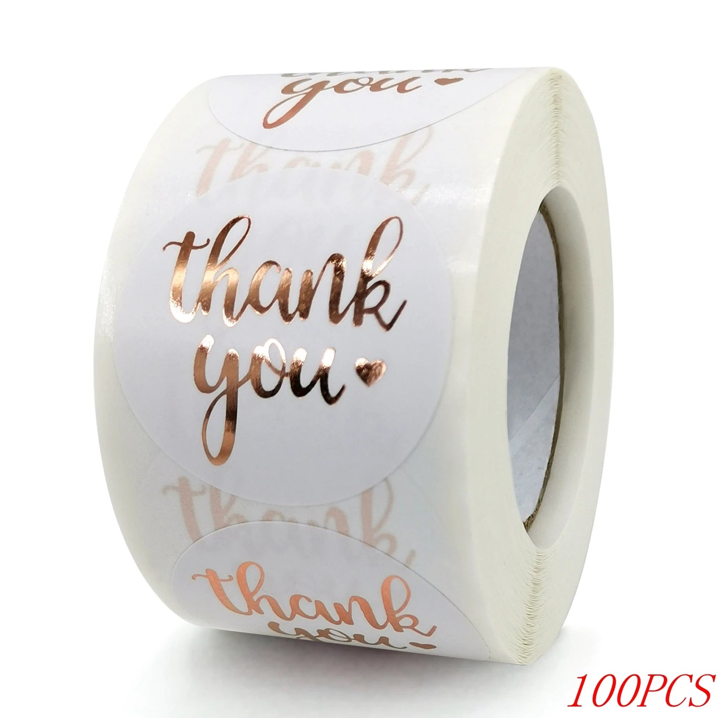 50-500pcs 1inch Blue Thank You Stickers For Envelope Sealing Labels Stationery Supplies Handmade Wedding Gift Decoration Sticker Beauty World Shop