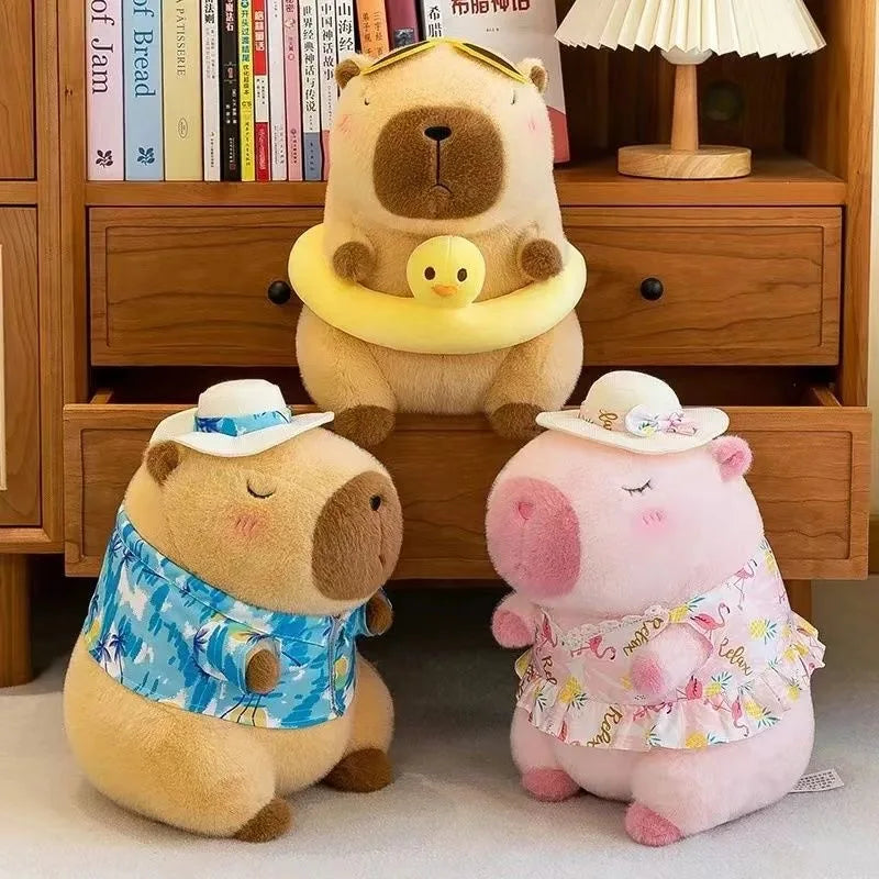 23cm Capybara Plush Simulation Capibara Anime Fluffty Toy Cute Doll Stuffed Animals Soft Doll Plush Christmas Thanksgiving Gift Beauty Fashion